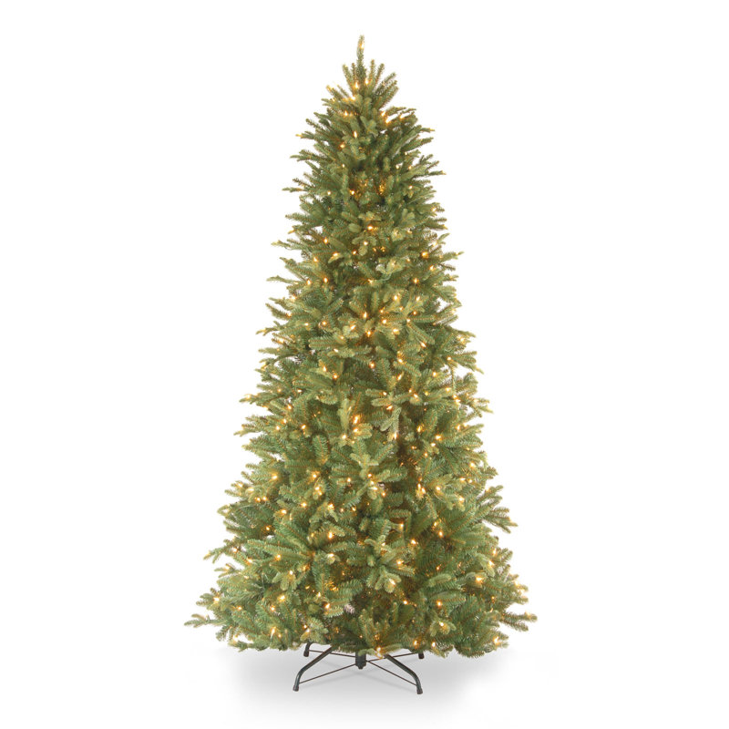 Mercury Row Tiffany Fir Green Artificial Christmas Tree with Clear